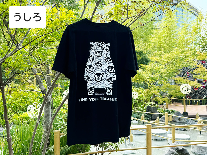 シンプルな黒のボディにくまモンビレッジ限定のデザインが！可愛らしすぎないデザインが魅力です。